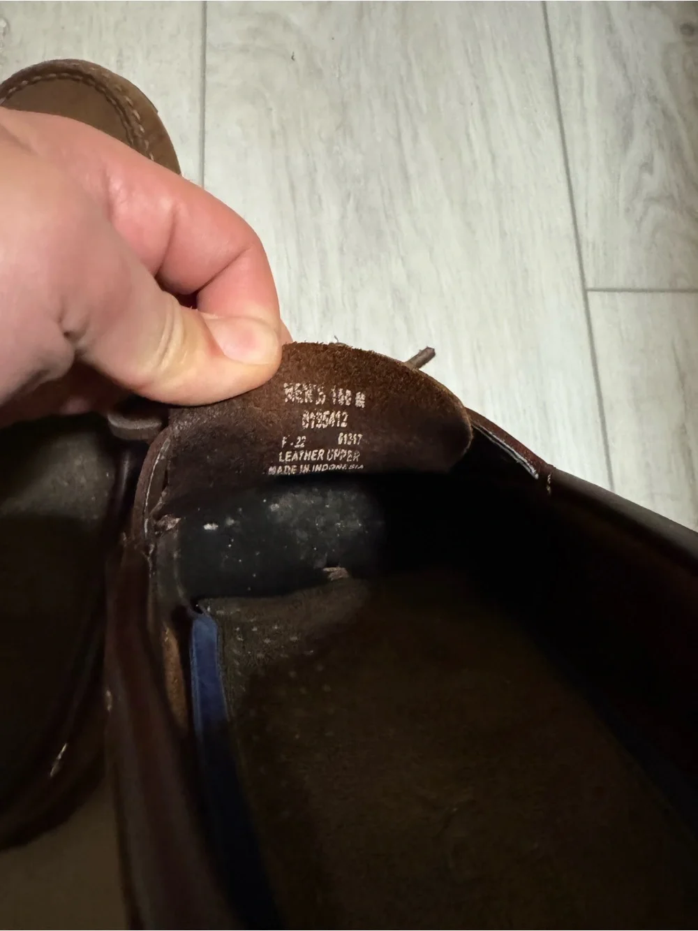Mens Sperry Top Sider Brown Leather Boat Shoes Size 10M